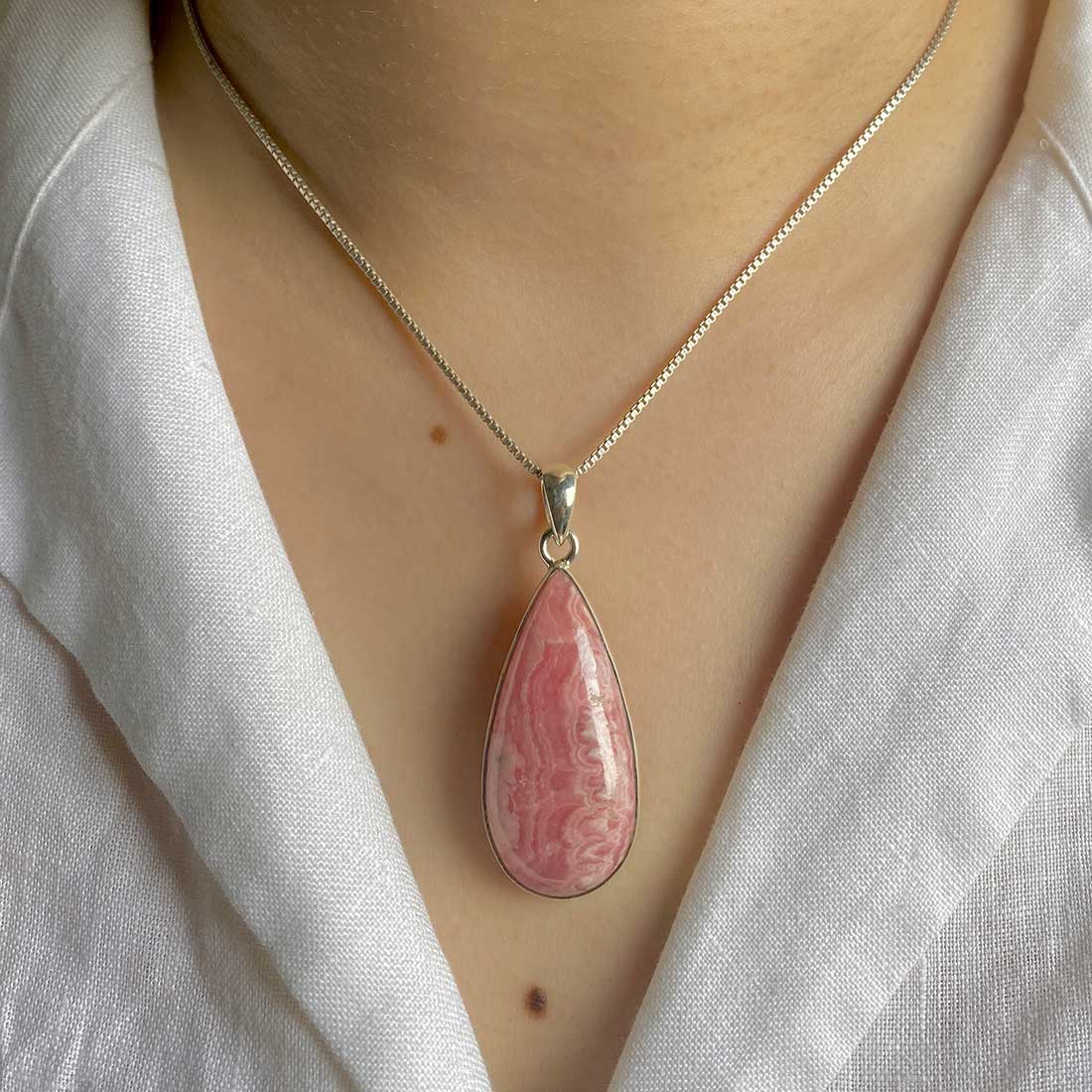 Rhodochrosite Pendant-(RDC-P-24.)